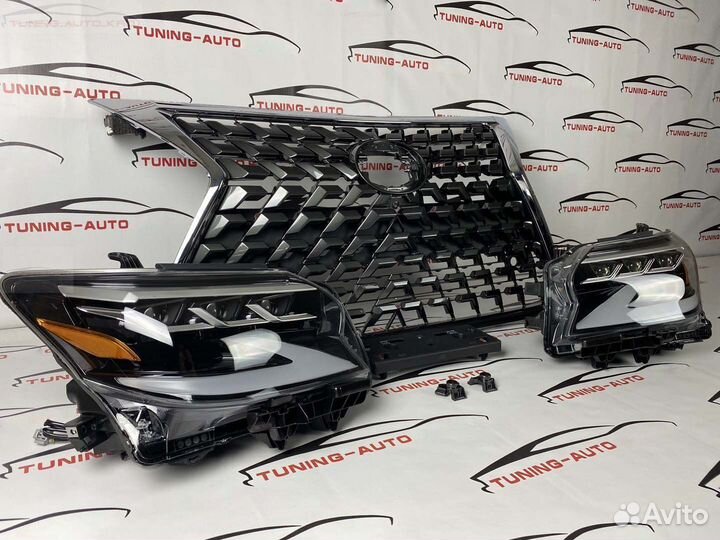 Рестайлинг Lexus GX 460 фары+ решетка