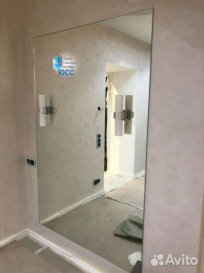 Зеркало 100х100 из серебра