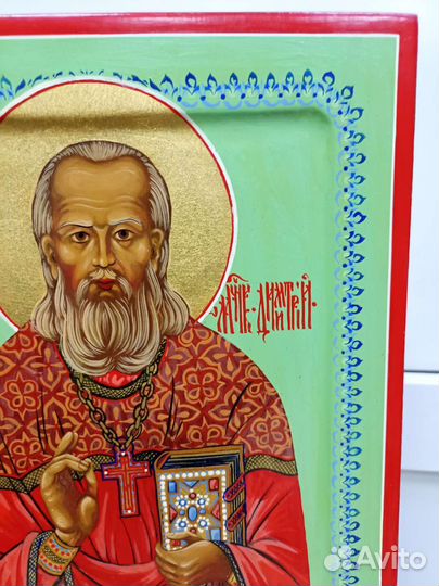 Икона старинная.Св.Димитрий