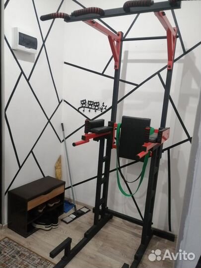 Турник напольный. Силовой тренажер, турник, брусья