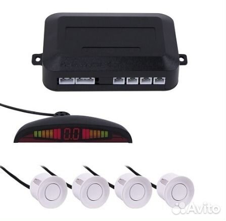 Парктроник с дисплеем и 4 датчиками. Цвет на выбор