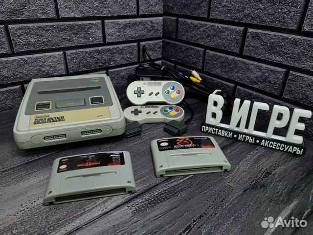 Ретро приставка snes + 2 игры Mortal Kombat купить в Москве ...