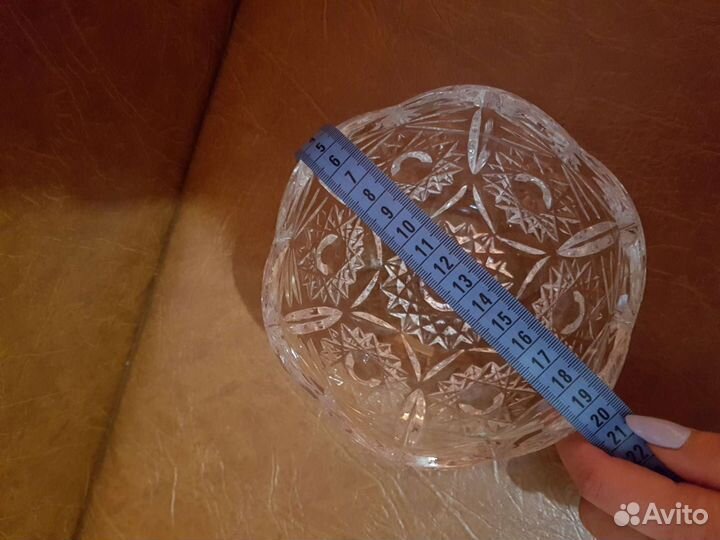 Конфетница хрустальная