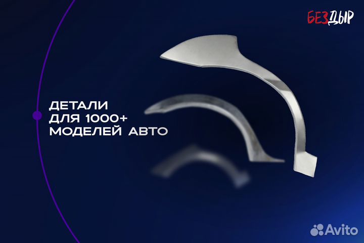 Ремонтная арка Kia Sorento 1 правая