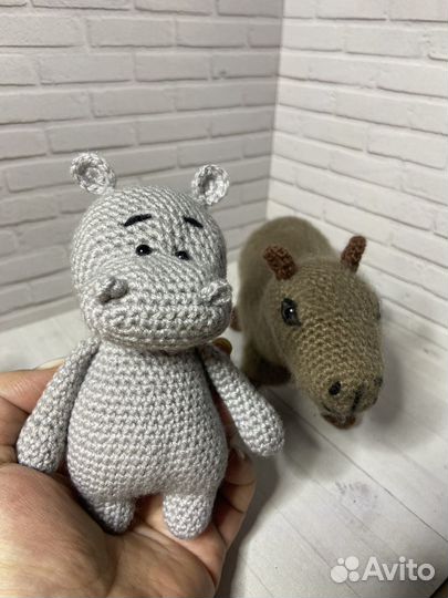 Вязаные игрушки капибара