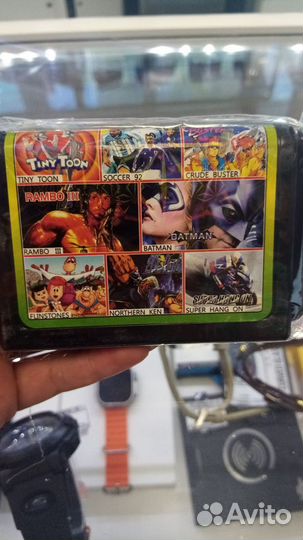 Картридж для Сега Сборник игр 8в1 SW-818