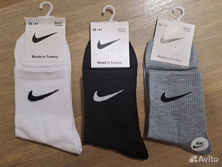 Качественные носки Nike, средняя высота