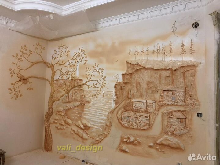 Барельеф,горельеф,декоративная штукатурка