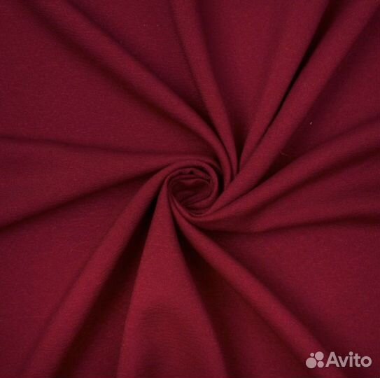 Шторы портьерные, цвет бордовый, матовая 200х250см