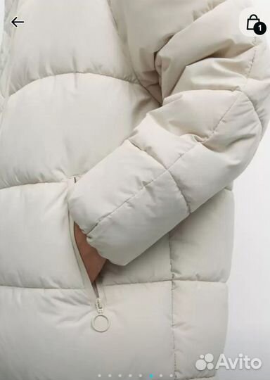 Пуховик пальто длинный новый оверсайз