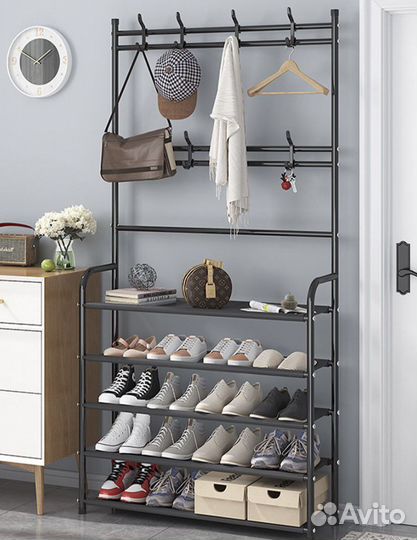 Вешалка напольная рейл стеллаж