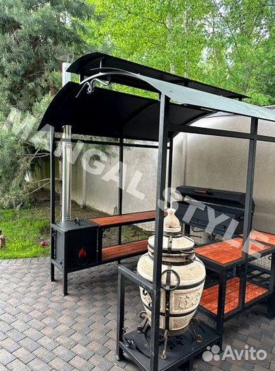 Беседка с мангалом