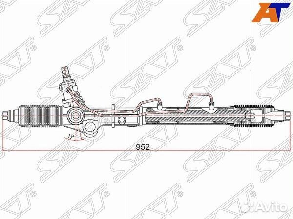 Рейка рулевая toyota land cruiser prado