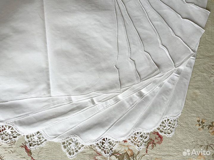 Салфетки сервировочные с кружевом Англия