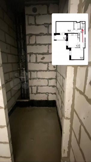 2-к. квартира, 62 м², 4/8 эт.