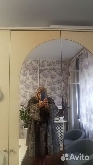 Шуба женская чернобурка 12 цельных шкур