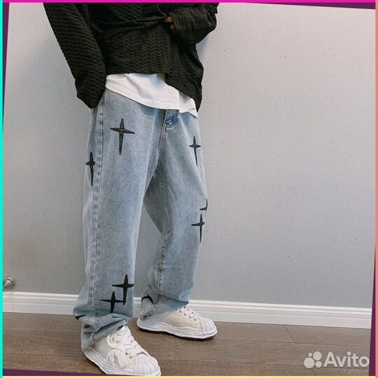 Штаны карго Y2K с крестами (86518 Artikle товара: )