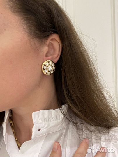 Винтажные клипсы, серьги Trifari,Monet,AFJ