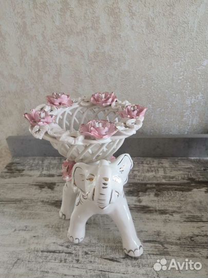 Конфетница слон, лепка