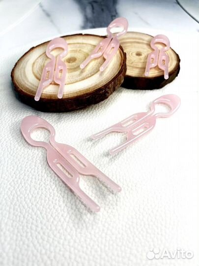 Шпильки для волос розовые