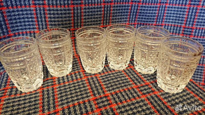 Хрусталь. Салатник, фужеры, штоф