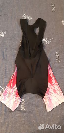 Велошорты с лямками и памперсом женские 48