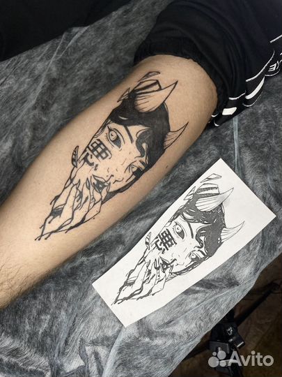 Тату в стиле аниме