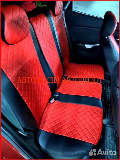 Чехлы Автопилот Kia Rio 3 Sd из экокожи Ромб