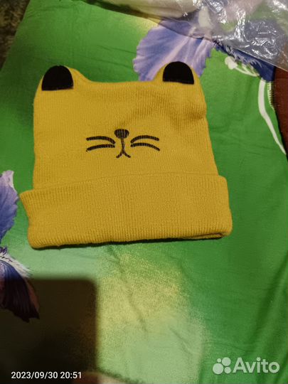 Шарф манишка, шапка