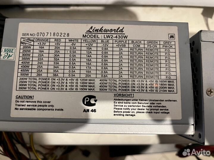 Блоки питания 450w
