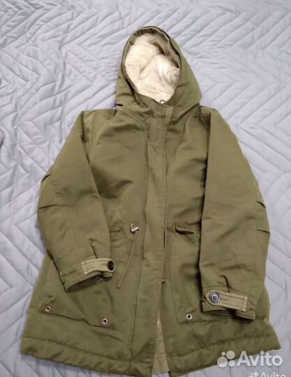 Утепленная парка zara