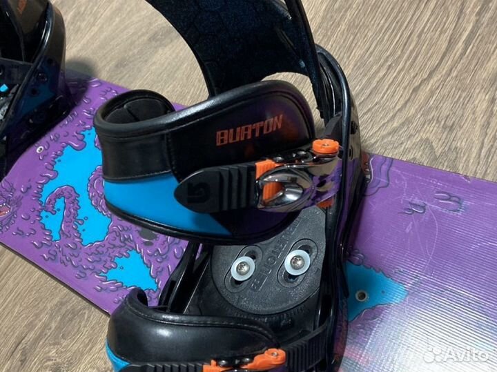 Детский сноуборд + крепления Burton