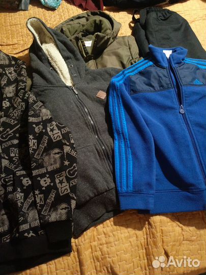 Пакет теплых вещей на мальчика 140