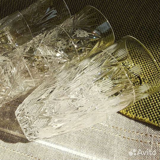 Стопки, хрусталь, 9 штук