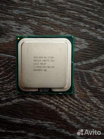 Intel core 2 duo e7500 Процессор