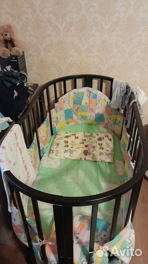 Детская овальная кроватка