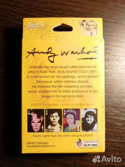 Энди Уорхал (дизайн),карты игральные