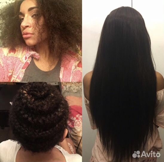 Наращивание волос/капсульное /афро/голивудское