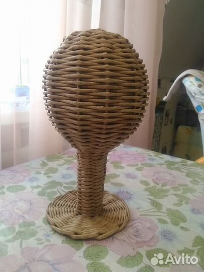 Манекен головы плетеный из эколозы