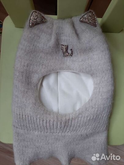 Шапка шлем на девочку