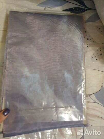 Тюль занавески сиреневые