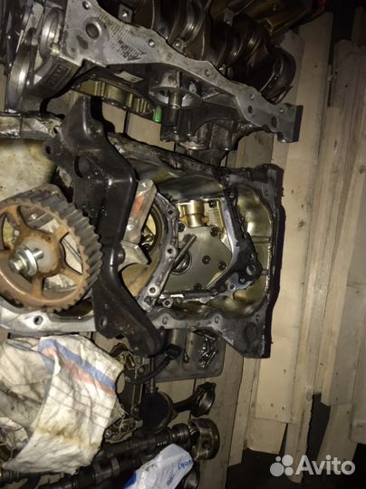 Разобранный двигатель shda 1.6 с ff2