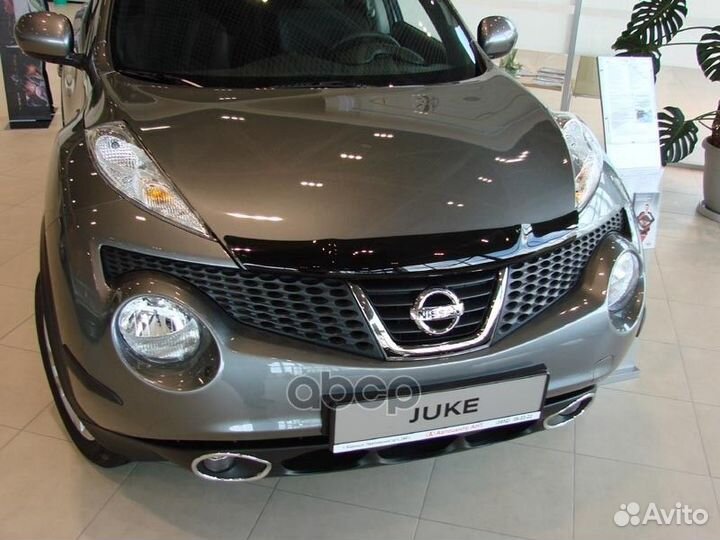 Дефлектор капота темный nissan juke 2011