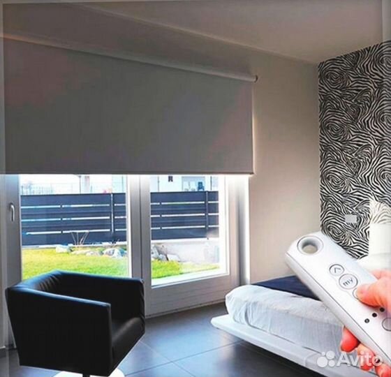 Рулонный электрокарниз