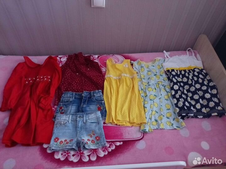 Летние вещи на девочку 104 размера