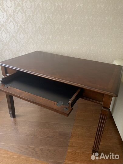 Стол компьютерный письменный, США, массив дерева