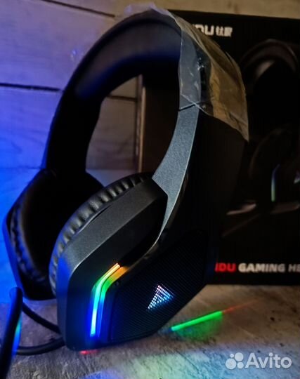 Игровые наушники с микрофоном taidu