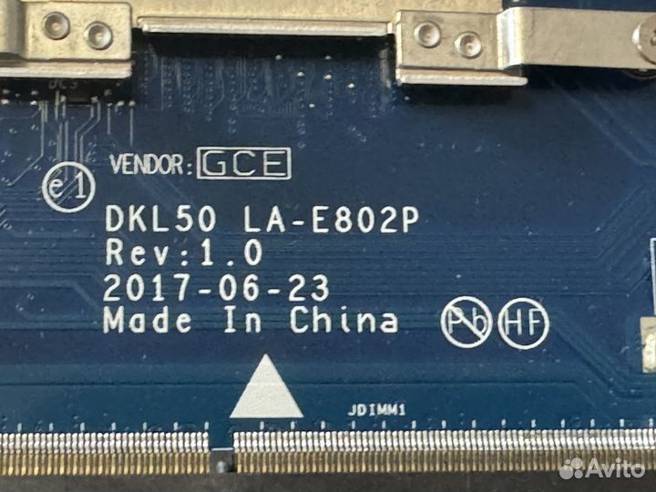 Материнская плата для HP 250 G6 DKL50 LA-E802P