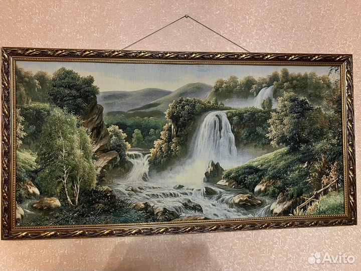 Картина гобеленовая в раме большая