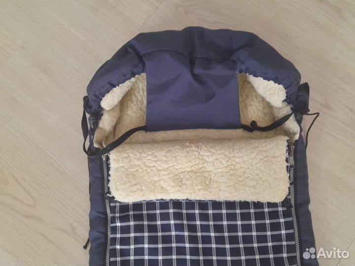 Зимний конверт, овечья шерсть Stroller B&E